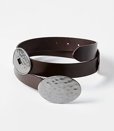 Hammered Buckle Hip Belt