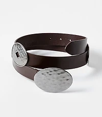 Hammered Buckle Hip Belt