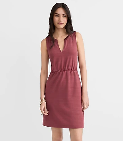 Dotted Jacquard Mini Pocket Dress