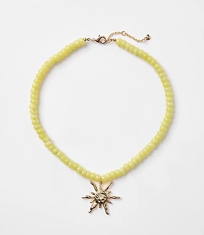 Sun Beaded Necklace
