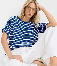 Petite Striped Jersey Modern Tee