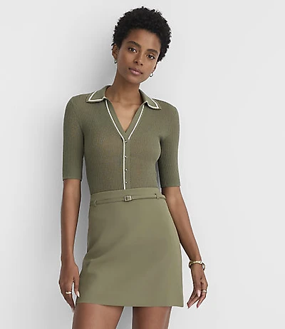 Tall Belted Mini Skort