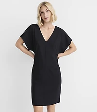 Petite Dolman Mini V-Neck Tee Dress
