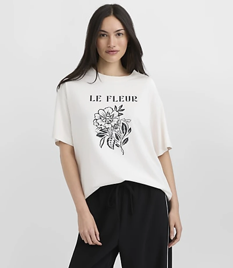 Le Fleur Oversized Jersey Tee