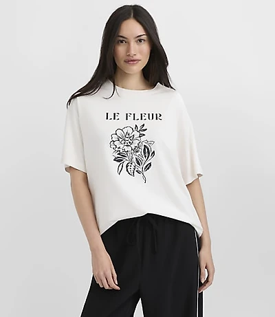 Le Fleur Oversized Jersey Tee