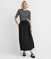 Petite Parachute Midi Skirt