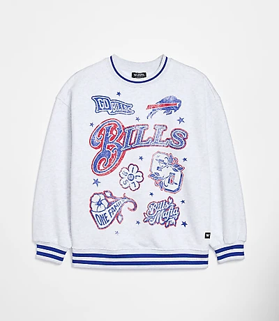 The Wild Collective Buffalo Bills Baggy Crew Sweatshirt
