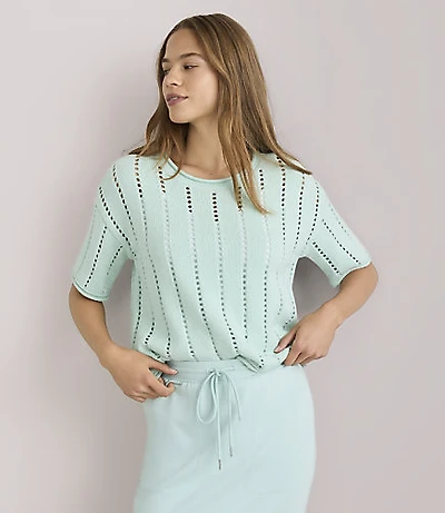 Petite Lou & Grey Stitchy Sweater Tee