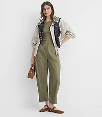 Petite Utility Pull On Barrel Pants Twill