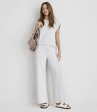 Lou & Grey Heathered Scubasoft Wide Leg Pants