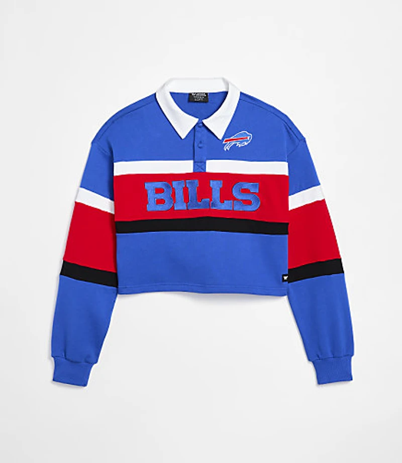 The Wild Collective Buffalo Bills Cropped Polo Top
