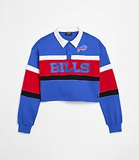 The Wild Collective Buffalo Bills Cropped Polo Top