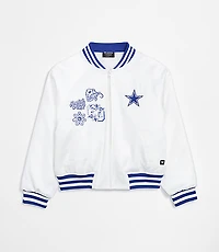 The Wild Collective Dallas Cowboys Unisex Satin Raglan Bomber Jacket