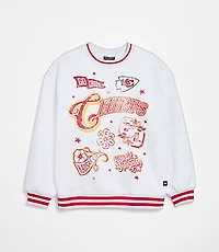 The Wild Collective Kansas City Chiefs Baggy Crew Sweatshirt