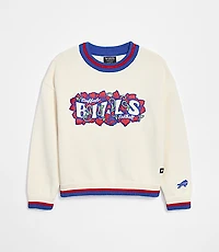 The Wild Collective Buffalo Bills Jacquard Crew Sweater