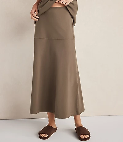 Haven Well Within Organic Cotton Interlock Midi Skirt