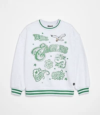 The Wild Collective Philadelphia Eagles Baggy Crew Sweatshirt
