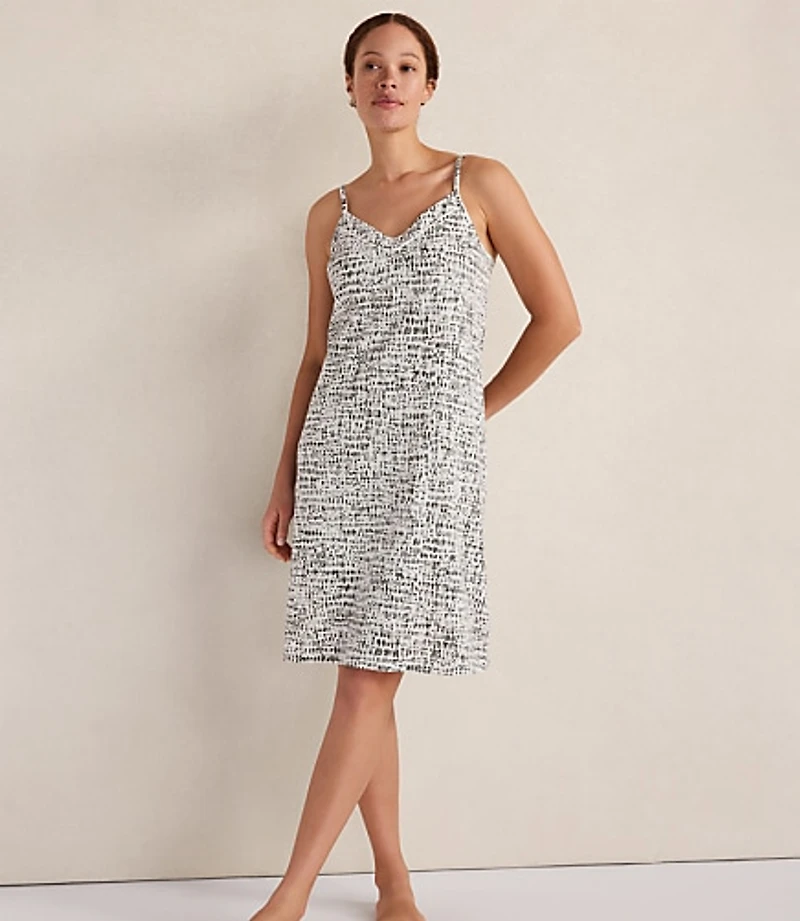 Haven Well Within Organic Cotton Jersey Pebble Print Sleep Dress