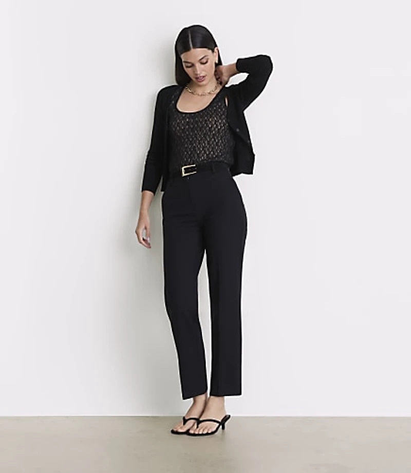 LOFT Versa Ponte Deluxe Slim Straight Pants