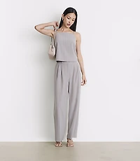 Petite LOFT Versa Seasonless Stretch Square Neck Top Stripe