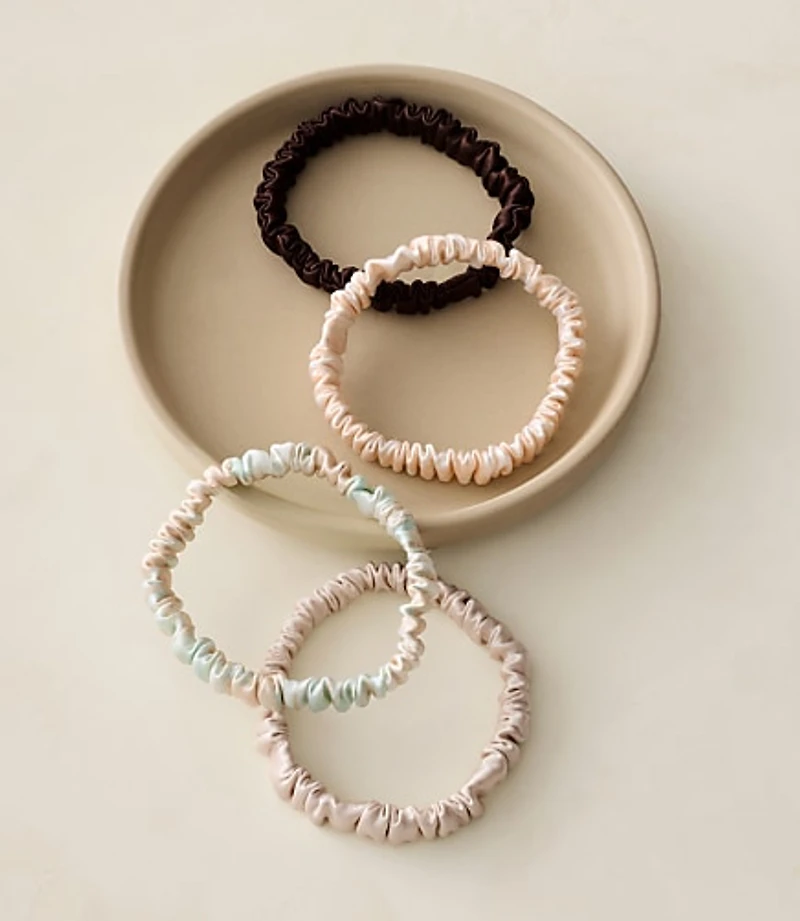 Haven Well Within Washable Silk Hair Ties - Pinstripe