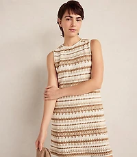 Haven Well Within Cotton Textured Stripe Mini Dress