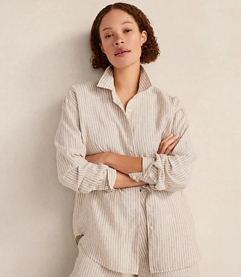 Haven Well Within The Daily Shirt Everweave Linen Stripe