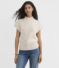 Petite Flecked Angled Ribbed Wedge Sweater