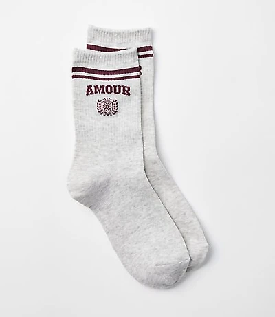 Amour Crew Socks
