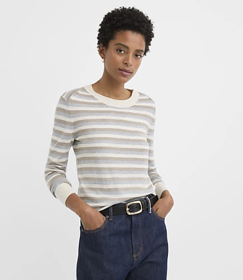 Striped Luxe Knit Sweater