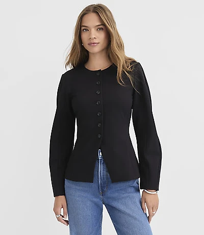 Seamed Ponte Jacket