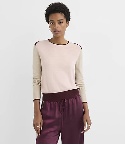 Colorblock Luxe Knit Sweater