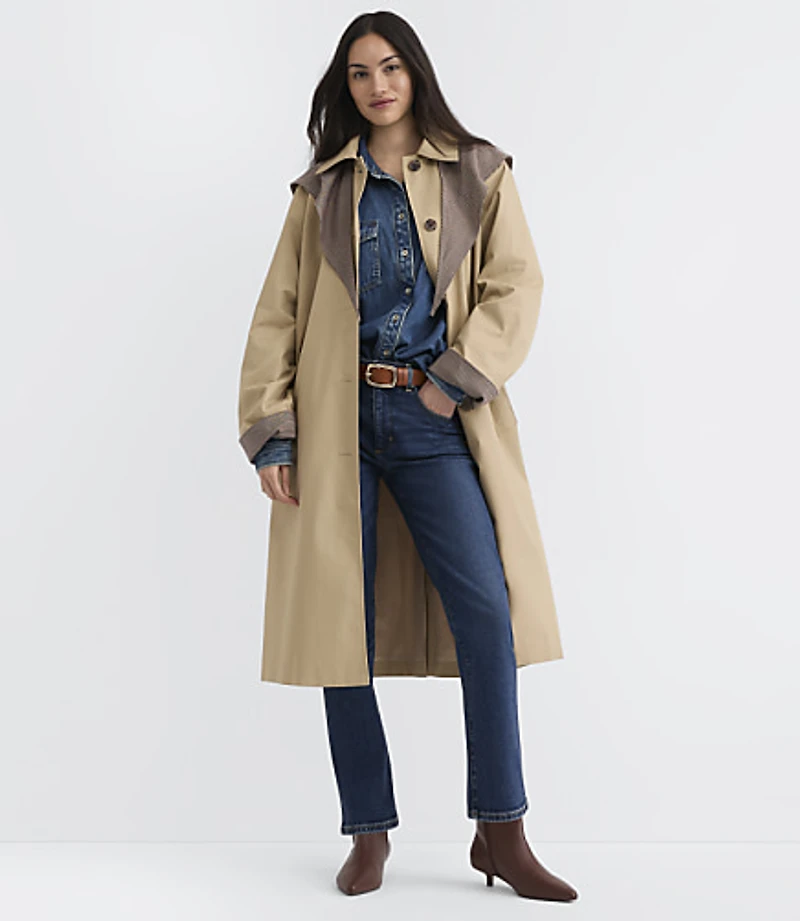 Petite Scarf Car Coat
