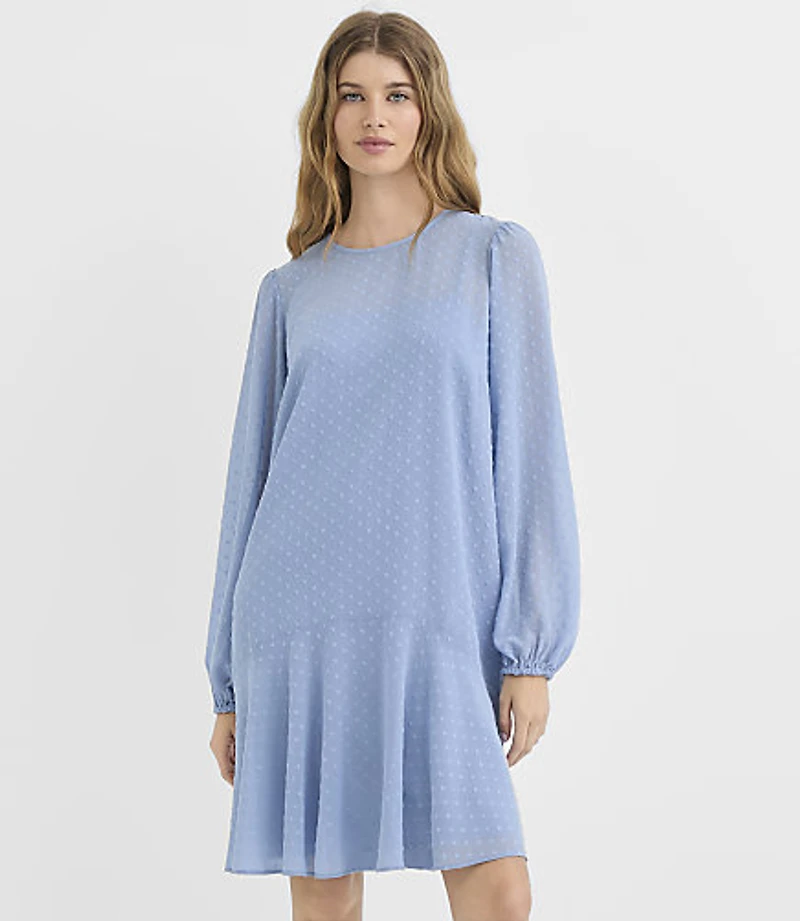 Petite Heart Clip Mini Flounce Dress