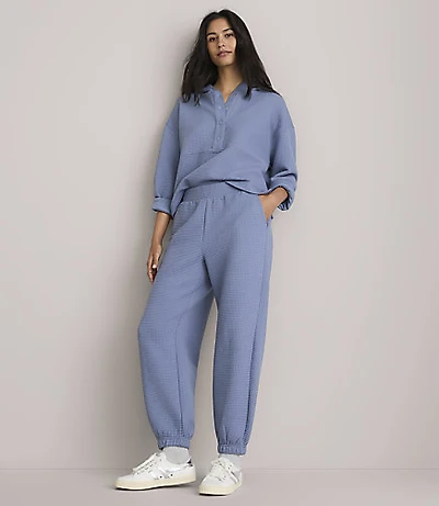 Petite Lou & Grey Waffle Joggers