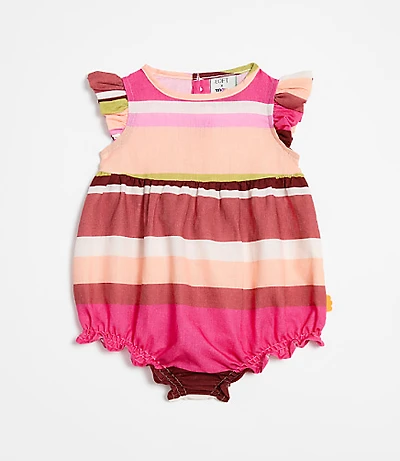 LOFT x Mon Coeur Linen Stripe Romper