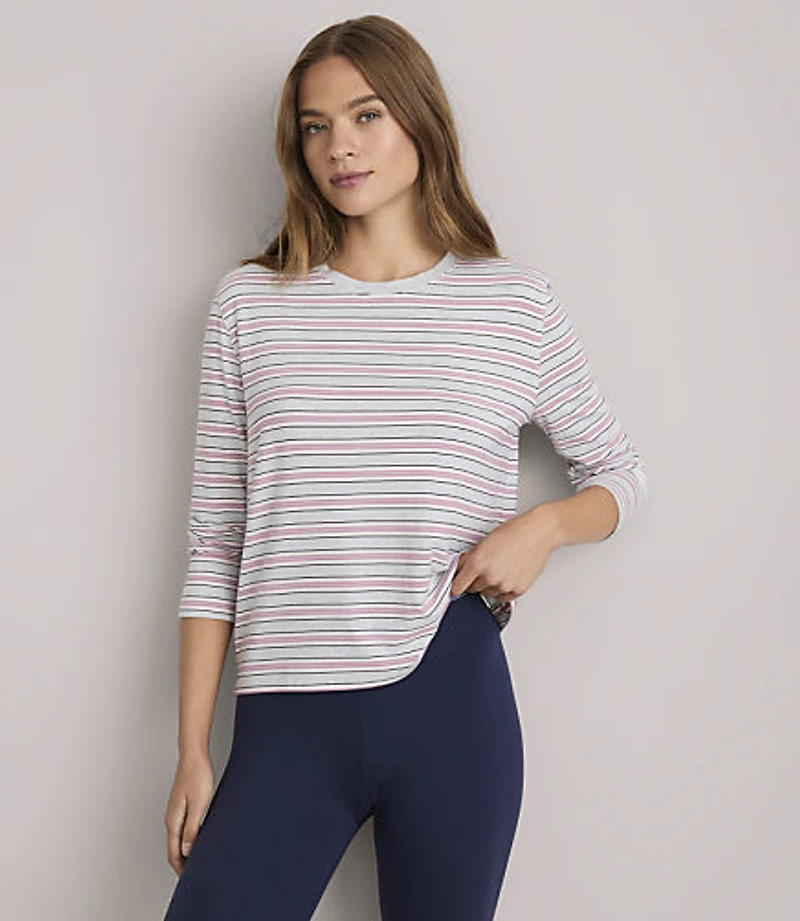 Lou & Grey Striped Essential Modal Long Sleeve Tee