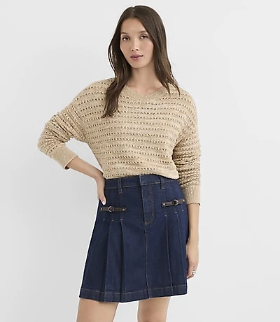 Marled Stitchy Sweater