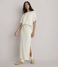 Petite Heathered Lou & Grey Signaturesoft Maxi Pocket Skirt