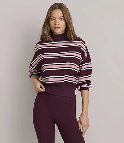 Lou & Grey Rugby Stripe Terrysoft Sweatshirt