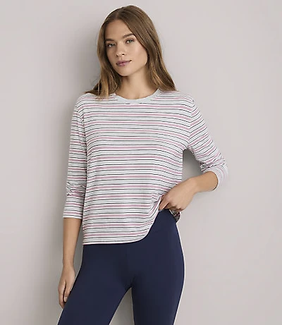 Petite Lou & Grey Striped Essential Modal Long Sleeve Tee