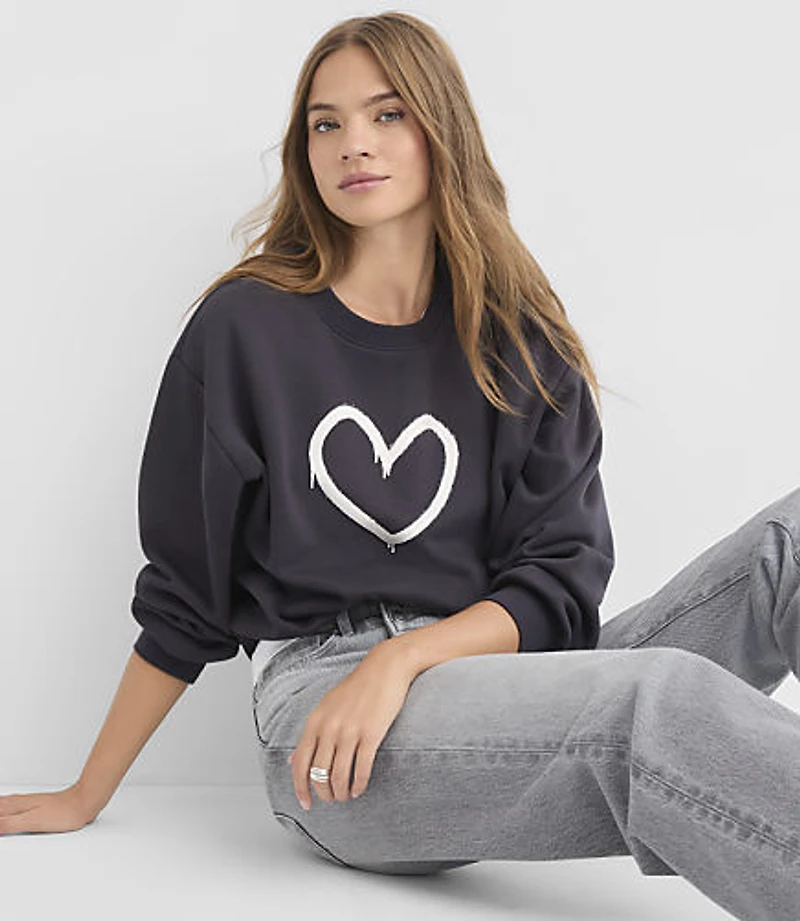 Graffiti Heart Sweatshirt
