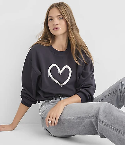 Graffiti Heart Sweatshirt