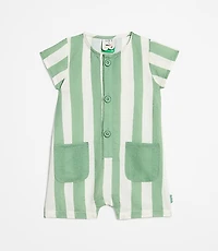 LOFT x Mon Coeur Linen Green Cabana Romper
