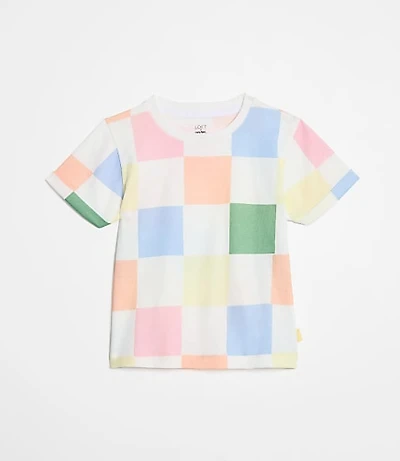 LOFT x Mon Coeur Recycled Cotton Checkered T-Shirt