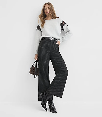 Palmer Wide Leg Pants Stripe