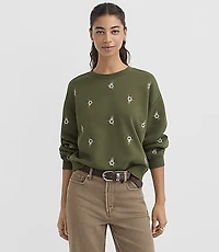 Floral Embroidered Sweatshirt