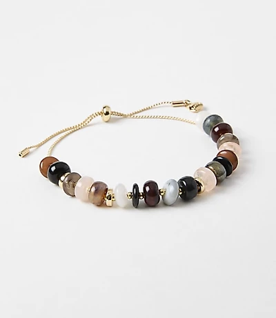 Multicolored Spliced Pull Tie Bracelet