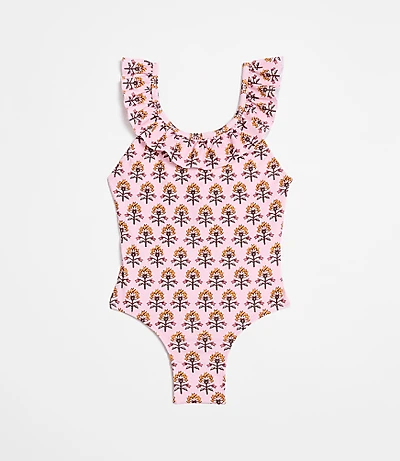 LOFT x Mon Coeur UPF 50+ Recycled Polyester Garden Ruffle Swimsuit