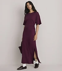 Lou & Grey Scubasoft Side Pleated Maxi Dress
